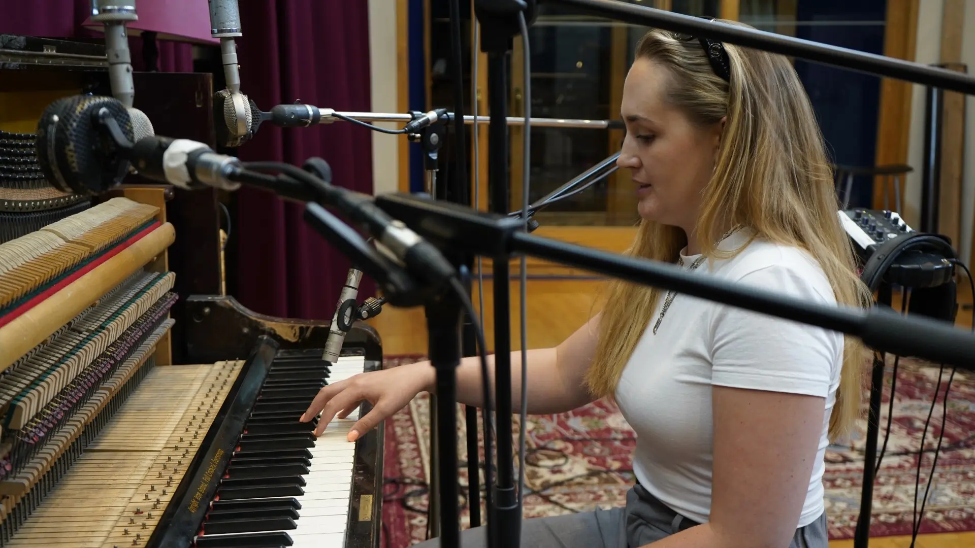 Erin recording Muller